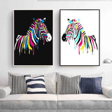 Painting by Numbers Animals Zebra Blobs White