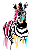 Painting by Numbers Animals Zebra Blobs White