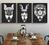 Painting by Numbers Lion Cool Black and White