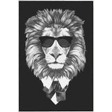 Painting by Numbers Lion Cool Black and White