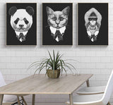 Painting by Numbers Panda Black and White