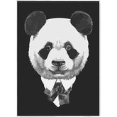 Painting by Numbers Panda Black and White