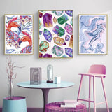 Paint by numbers crystals