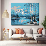 Painting by Numbers Mountain Snow