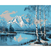 Painting by Numbers Mountain Snow