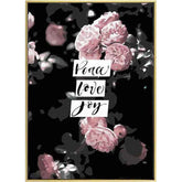 Painting by Numbers Peace Love Joy