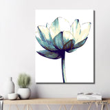 Painting by Numbers Flower Black and White