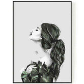 Painting by Numbers Woman in Leaf Dress