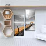 Painting by Numbers Jetty by The Sea- 2-Panel (Duo)