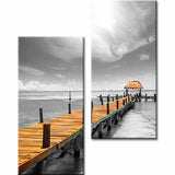 Painting by Numbers Jetty by The Sea- 2-Panel (Duo)