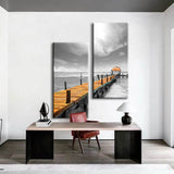 Painting by Numbers Jetty by The Sea- 2-Panel (Duo)