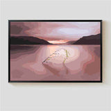 Painting by Numbers Pink Lake