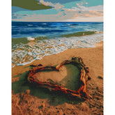 Painting by Numbers Heart on The Beach