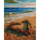 Painting by Numbers Heart on The Beach