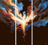 Painting by Numbers Colorful Steam Mnz 3-Panel (Triptych)