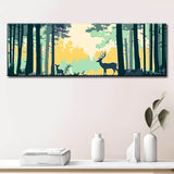 Painting by Numbers Wild in The forest- 3-Panel (Triptych)