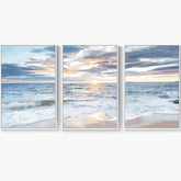 Paint by Numbers Triptych Surf