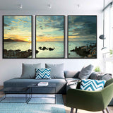 Painting by Numbers Triptych Coast
