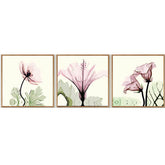 Paint by Numbers Triptych Flowers