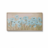 Paint by numbers blue field flowers