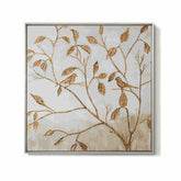 Painting by numbers bird in the branches