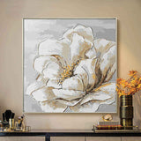 Painting by Numbers Flower White