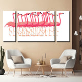 Paint by Numbers Flamingo Ballet 3-Panel (Triptych) -SS-591