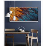 Paint by numbers feathers