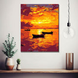 Painting by Numbers Sailing Trip Sunset
