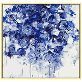 Paint by Numbers Flowers Blue