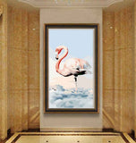 Painting by Numbers Flamingo on Clouds