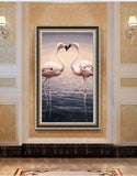 Painting by Numbers Flamingo Heart