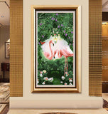Paint by Numbers Flamingo Framed