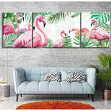 Painting by Numbers Flamingo Family- 3-Panel (Triptych)