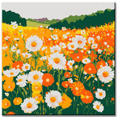 Painting by Numbers Flower Field