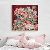 Painting by Numbers Flowers Dove