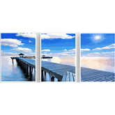 Painting by Numbers Triptych Pier