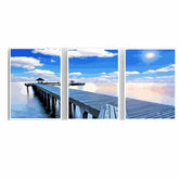 Painting by Numbers Triptych Pier