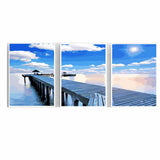 Painting by Numbers Triptych Pier