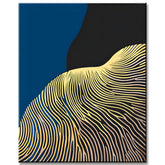 Paint by Numbers Abstract Golden Lines