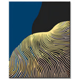 Paint by Numbers Abstract Golden Lines