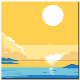 Painting by Numbers Yellow Sky