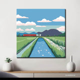 Painting by Numbers Railway Embankment