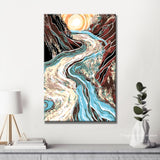 Painting by Numbers River Abstract