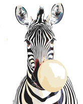 Paint by Numbers Bubble Gum Zebra