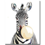 Paint by Numbers Bubble Gum Zebra