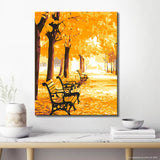 Painting by Numbers Golden Autumn Park