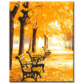 Painting by Numbers Golden Autumn Park