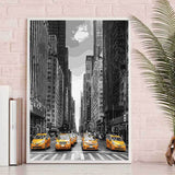 Painting by Numbers USA Taxis Downtown