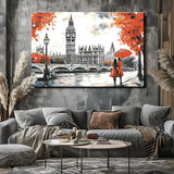 Painting by Numbers London Parliament Black and White